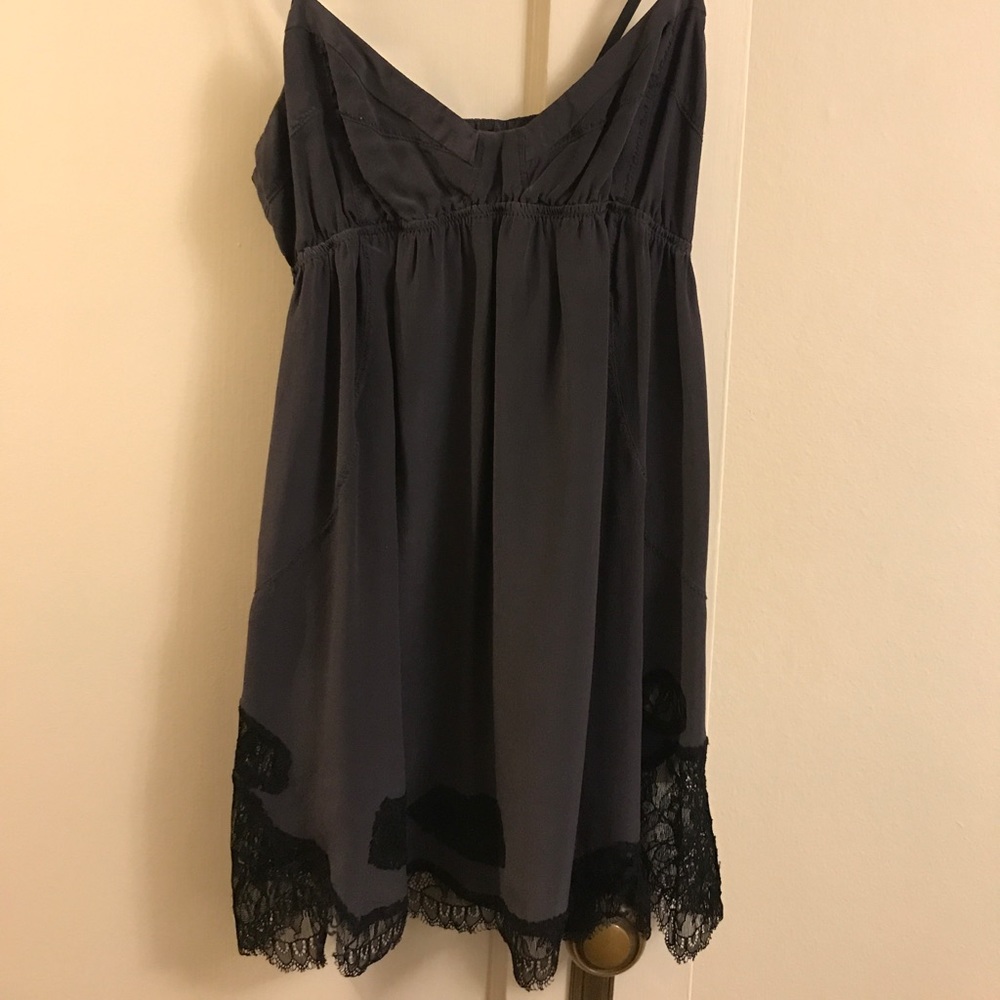 Wilfred camisole - navy and black w lace